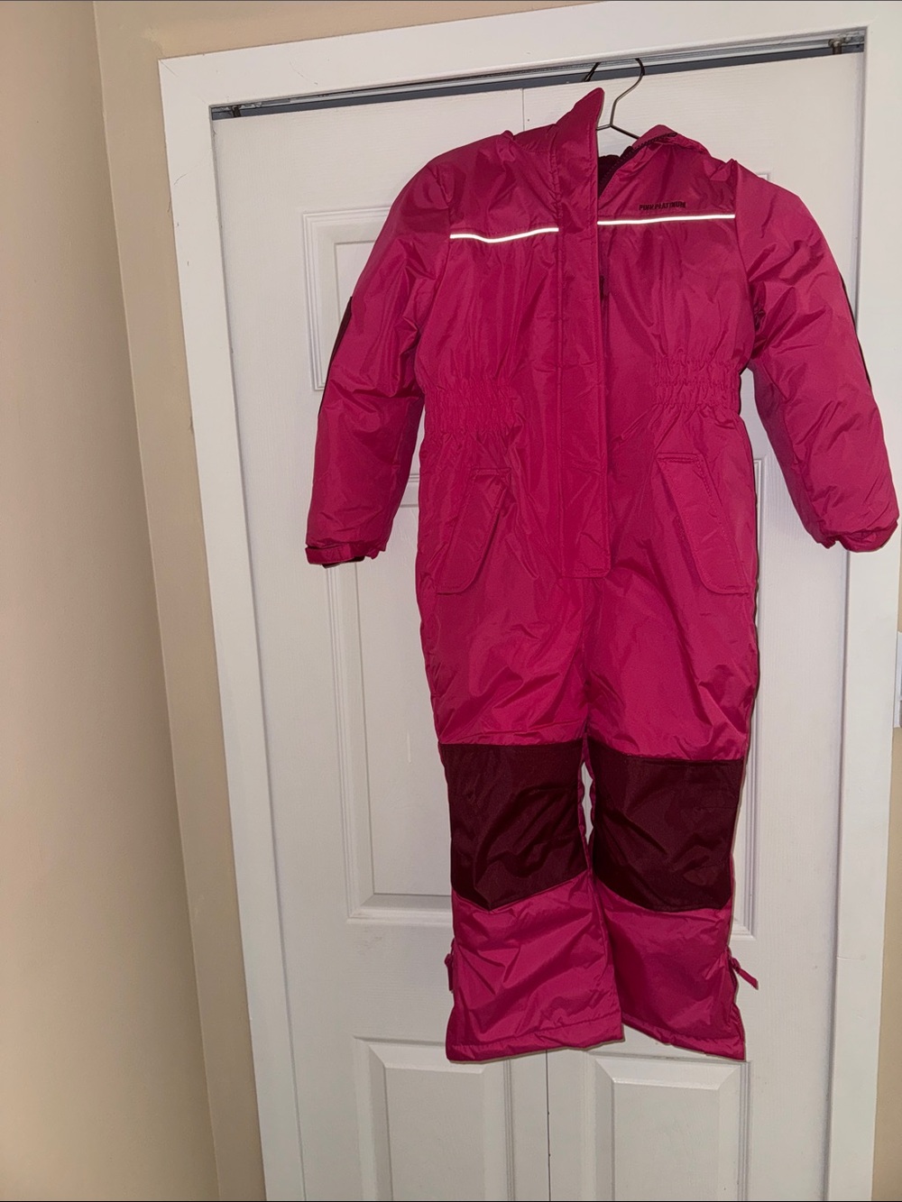 Pink Platinum Bright Pink and Dark Berry Kids' Hooded Snowsuit